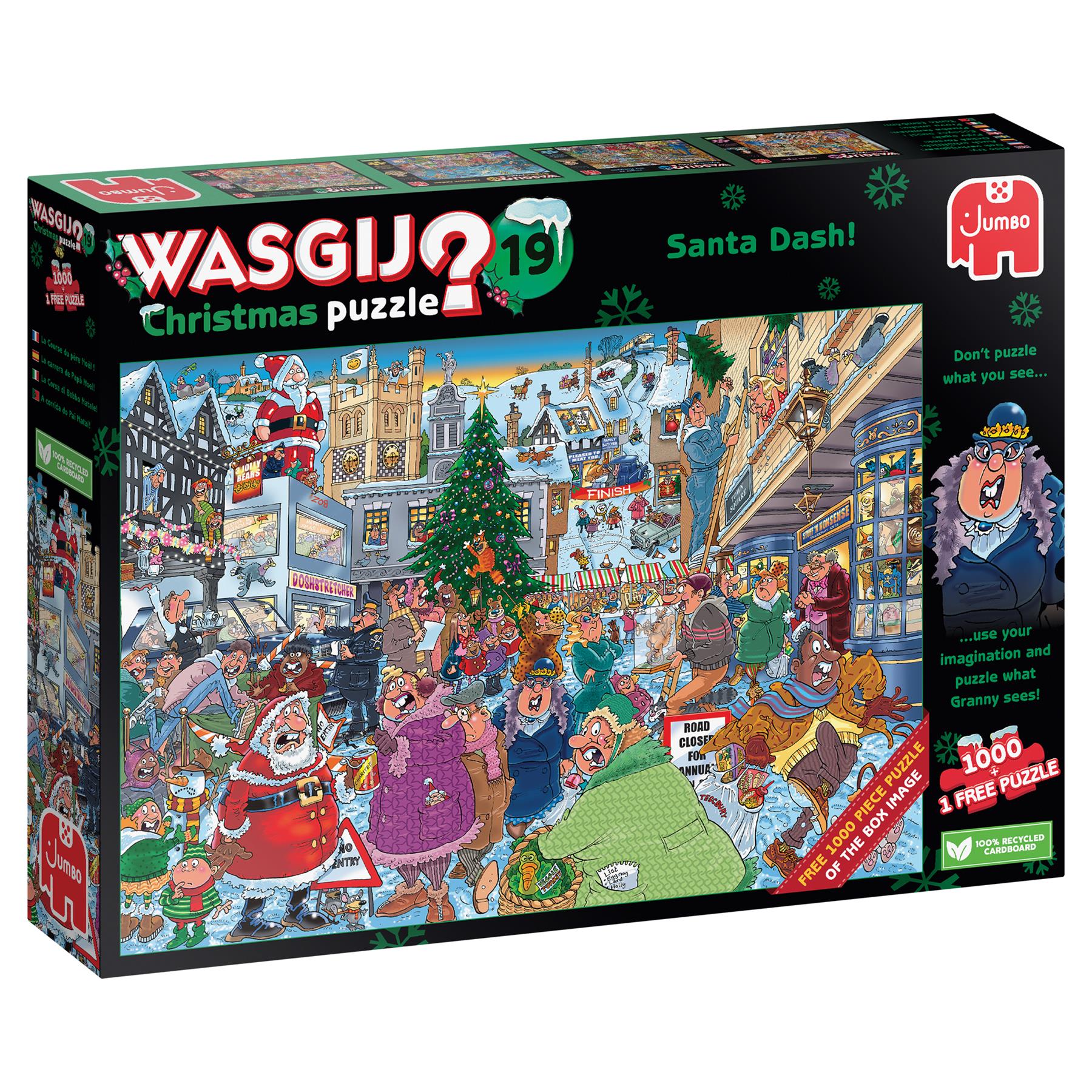 Wasgij Christmas 19 Santa Dash 2 x 1000 Piece Jigsaw Puzzle – All Jigsaw  Puzzles