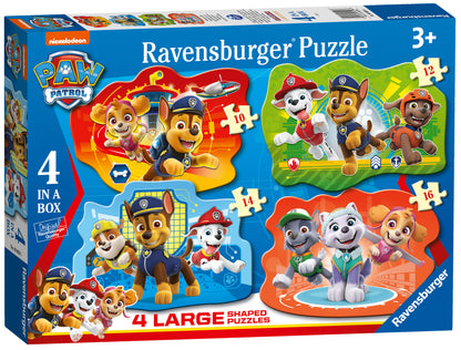 Paw Patrol Family Time 4x Large Shaped Puzzles