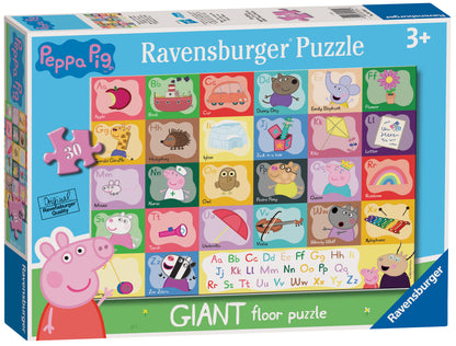 Peppa Pig Alphabet Shaped Floor Puzzle 30 Piece Jigsaw Puzzle