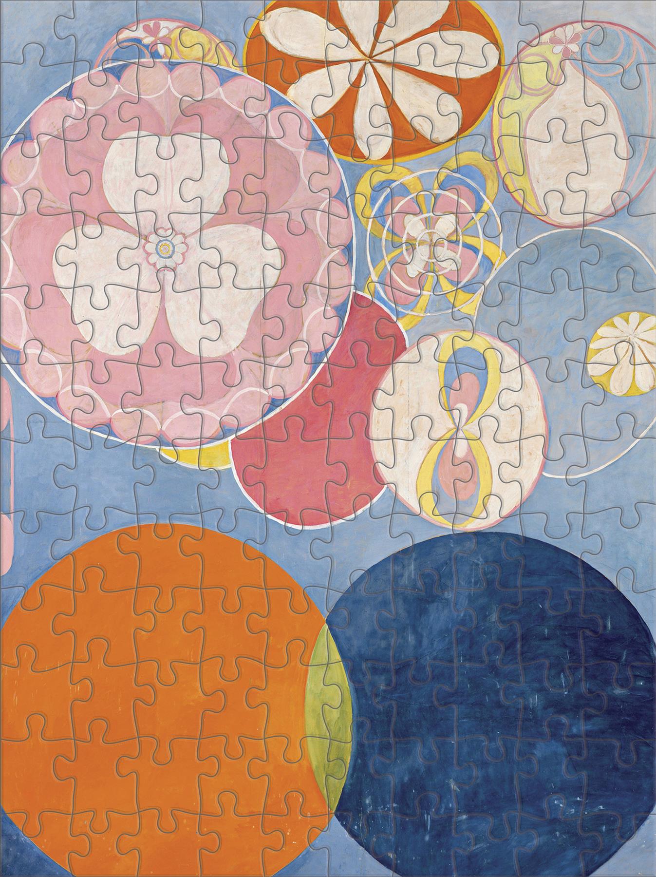 Hilma af Klint 120-Piece Double-Sided Jigsaw Puzzle Set