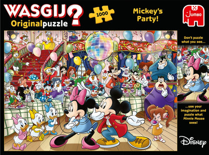 Wasgij Disney Mickeys Party 1000 Piece Jigsaw Puzzle