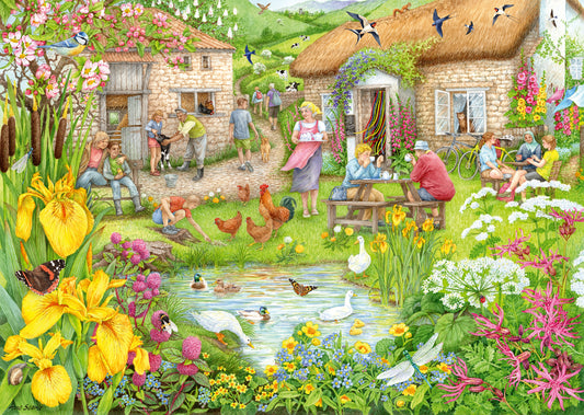 Cosy Café No.3 Valley Farm Café 1000 Piece Jigsaw Puzzle