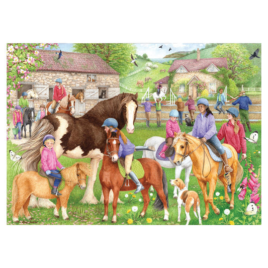 Falcon De Luxe  Riding School 1000 Piece Jigsaw Puzzle