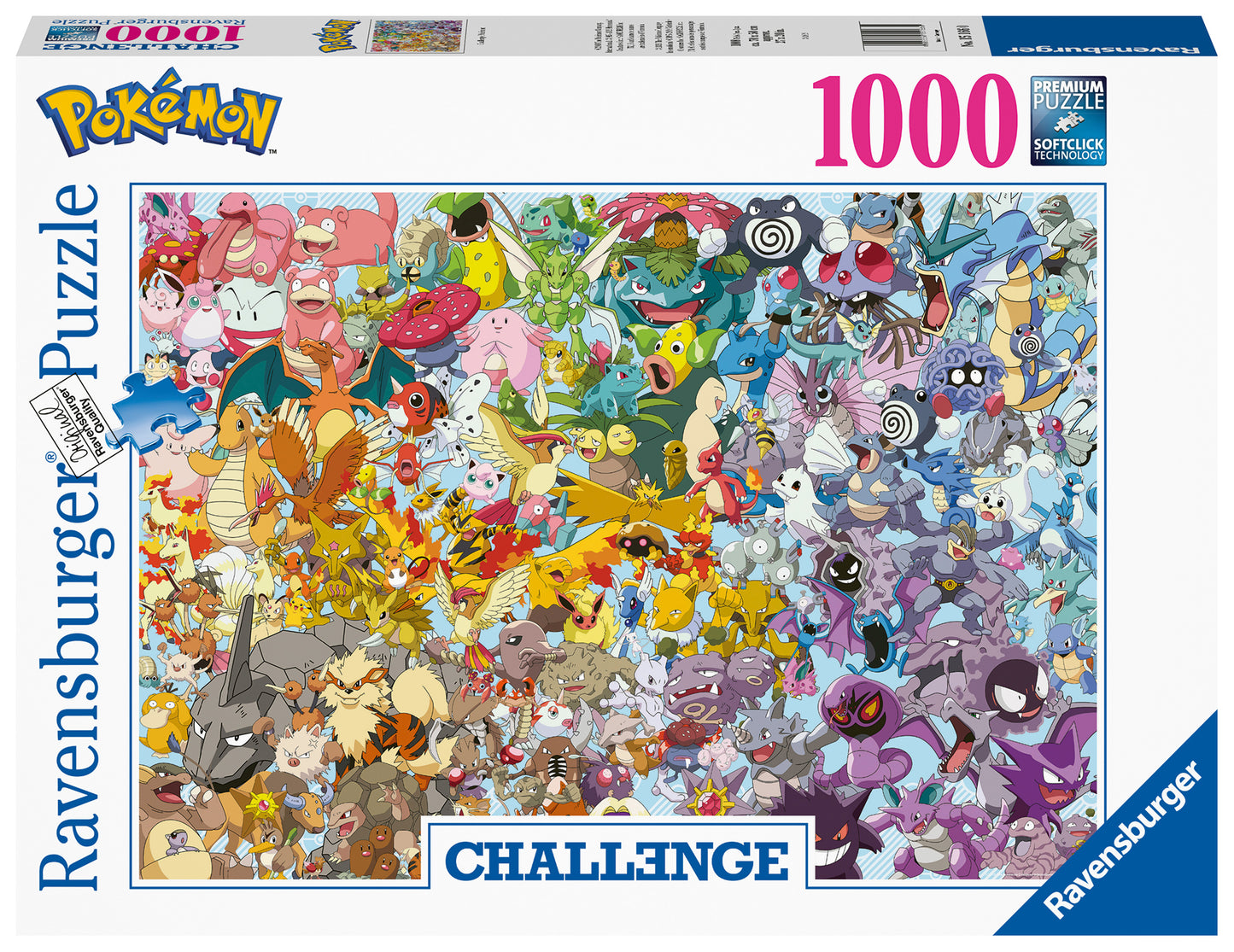 Challenge Pokemon 1000 Piece Jigsaw Puzzle