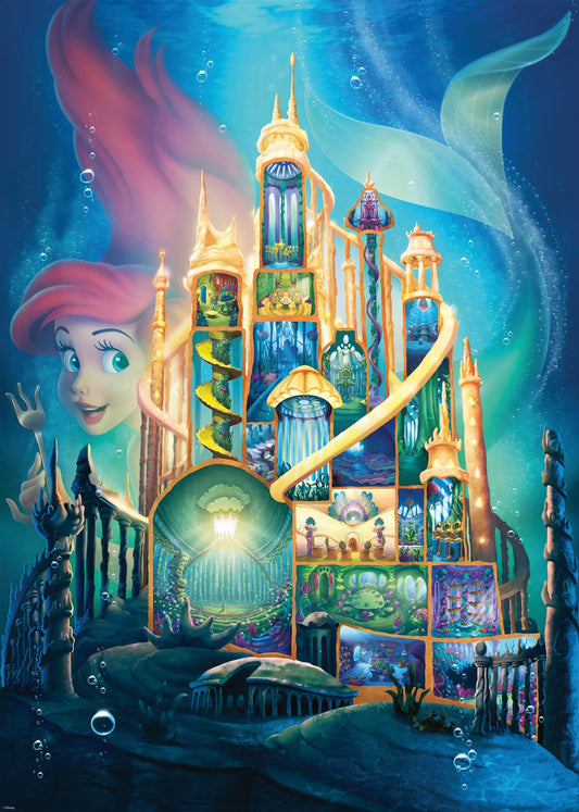 Disney Ariel Castle 1000 Piece Jigsaw Puzzle