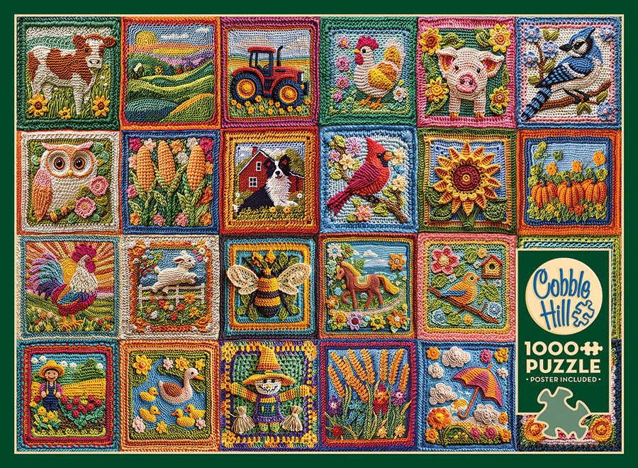 Country Life Crochet 1000 Piece Jigsaw Puzzle