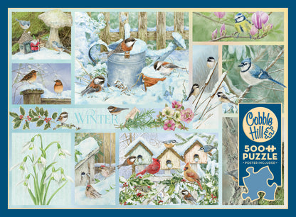 Garden Birds in Winter 500 Piece Jigsaw