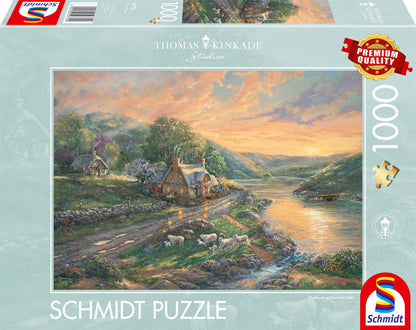 Thomas Kinkade: Daybreak in Emerald Valley 1000 Piece Jigsaw Puzzle