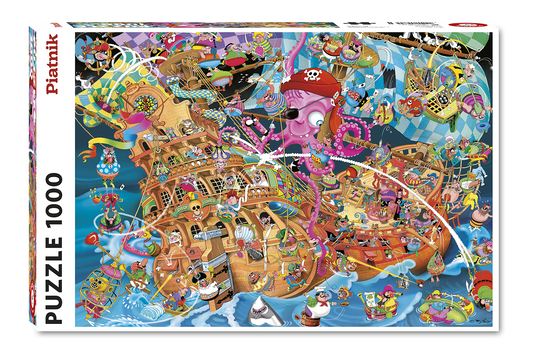 Pink Pirate - R J Crisp 1000 Piece Jigsaw Puzzle