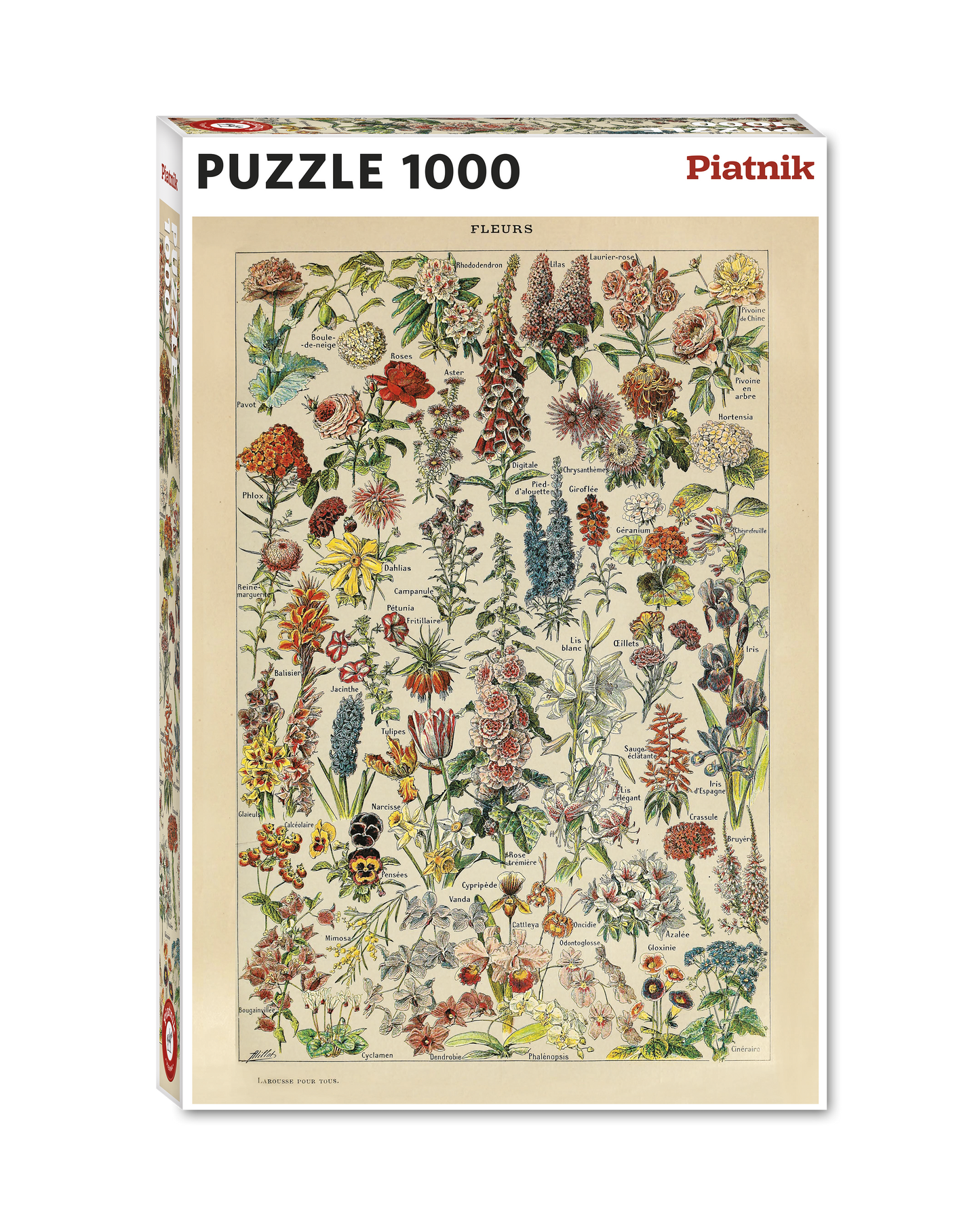 Millot Fleurs 1000 Piece Jigsaw Puzzle