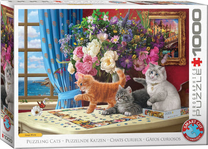 Puzzling Cats 1000 Piece Jigsaw Puzzle