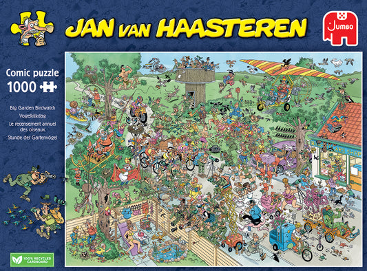 PRE-ORDER Jan Van Haasteren Big Garden Birdwatch 1000 Piece Jigsaw Puzzle