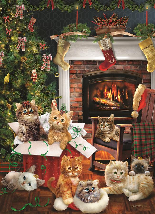 Christmas Kittens 1000 Piece Jigsaw Puzzle