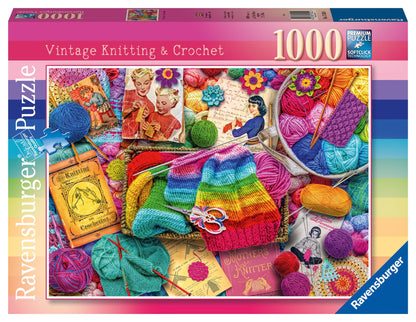 Vintage Knitting & Crochet 1000 Piece Jigsaw Puzzle