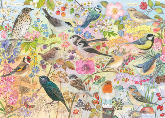 Birds of the Seasons 1000 Piece Jigsaw