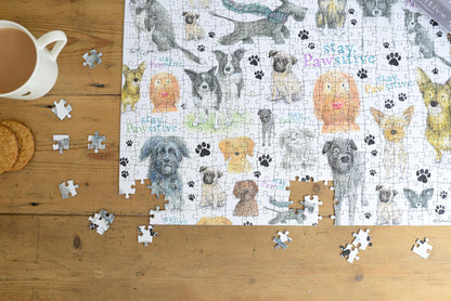 Stay Pawsitive 500 Piece Jigsaw Puzzle