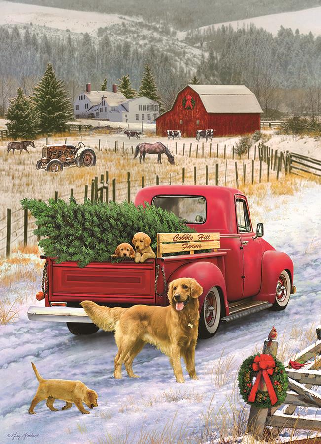 Christmas On The Farm 1000 Piece Jigsaw Puzzle