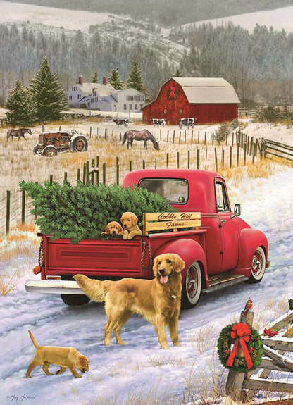 Christmas On The Farm 1000 Piece Jigsaw Puzzle