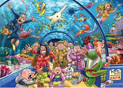 Wasgij Original 43 Aquarium Antics 1000 Piece Jigsaw Puzzle