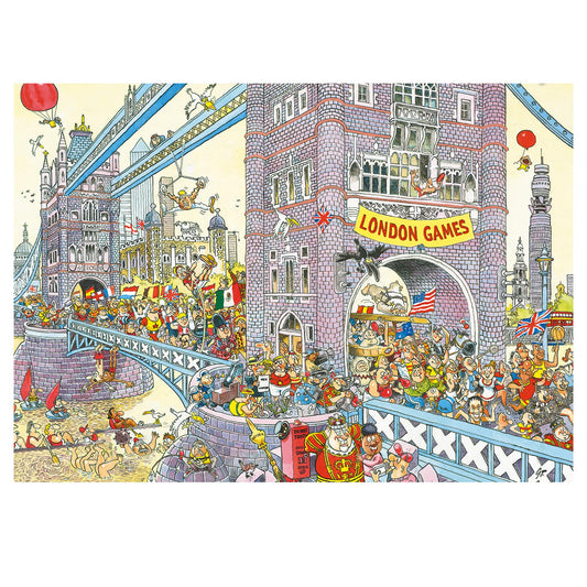 Wasgij Retro Mystery 8 The Final Hurdle! 1000 Piece Jigsaw Puzzle