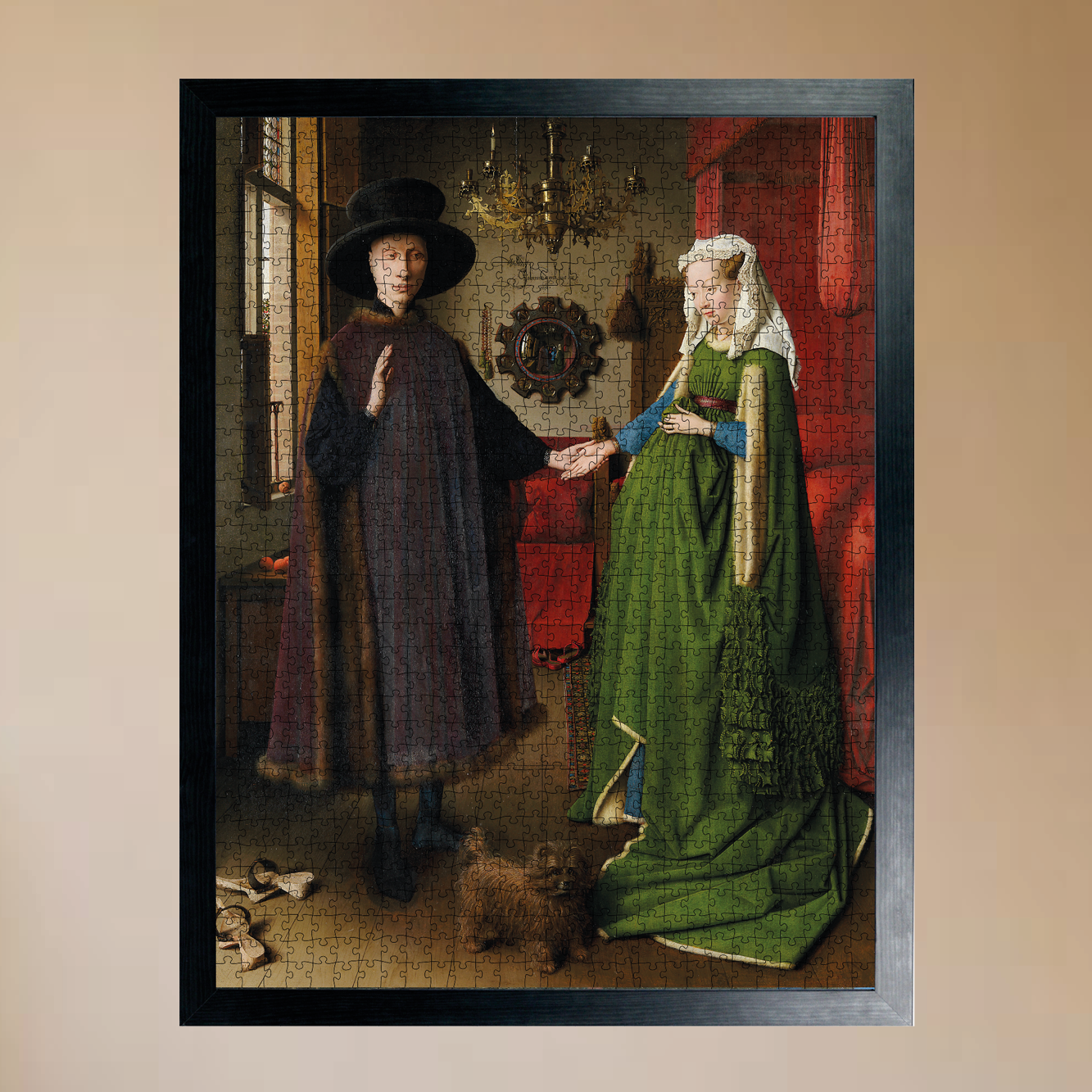 Portrait of Giovanni Arnolfini and his Wife - National Gallery 1000 Piece Jigsaw Puzzle