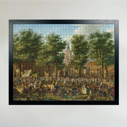 The Grote Markt at The Hague - National Gallery 1000 Piece Jigsaw Puzzle