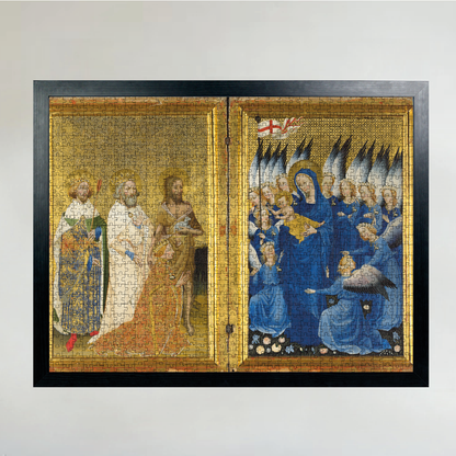 Richard II presented to the Virgin and Child by his Patron Saint John the Baptist and Saints  National Gallery 1000 Piece Jigsaw Puzzle