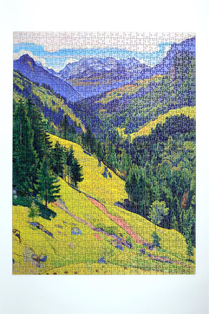 The Kien Valley with the Bluemlisalp Massif - National Gallery 1000 Piece Jigsaw Puzzle