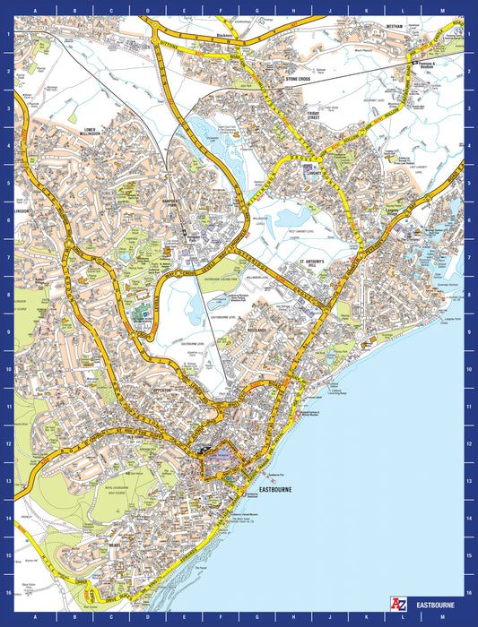 A to Z Map of  Eastbourne 1000 Piece Jigsaw