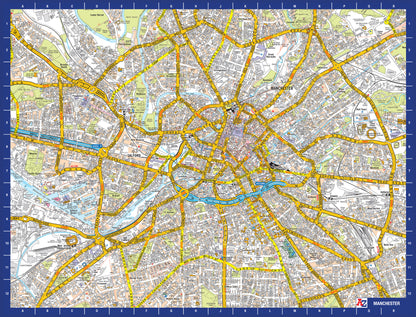 A to Z Map of Manchester 1000 Piece Jigsaw