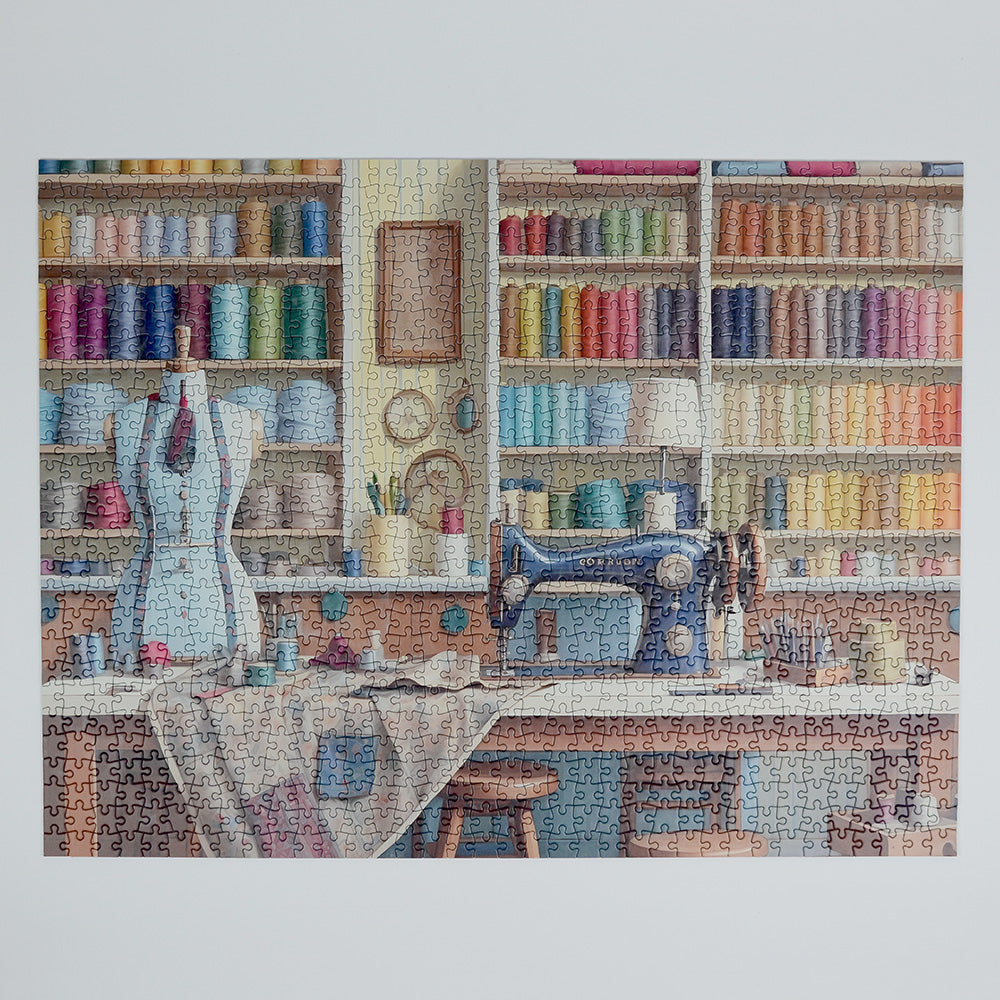 Thrifty Threads 1000 Piece Jigsaw Puzzle