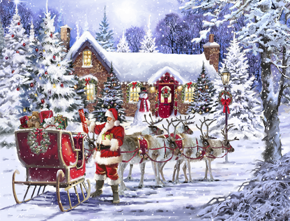 2024 Countdown to Christmas 1000 Piece Jigsaw Puzzle Bundle