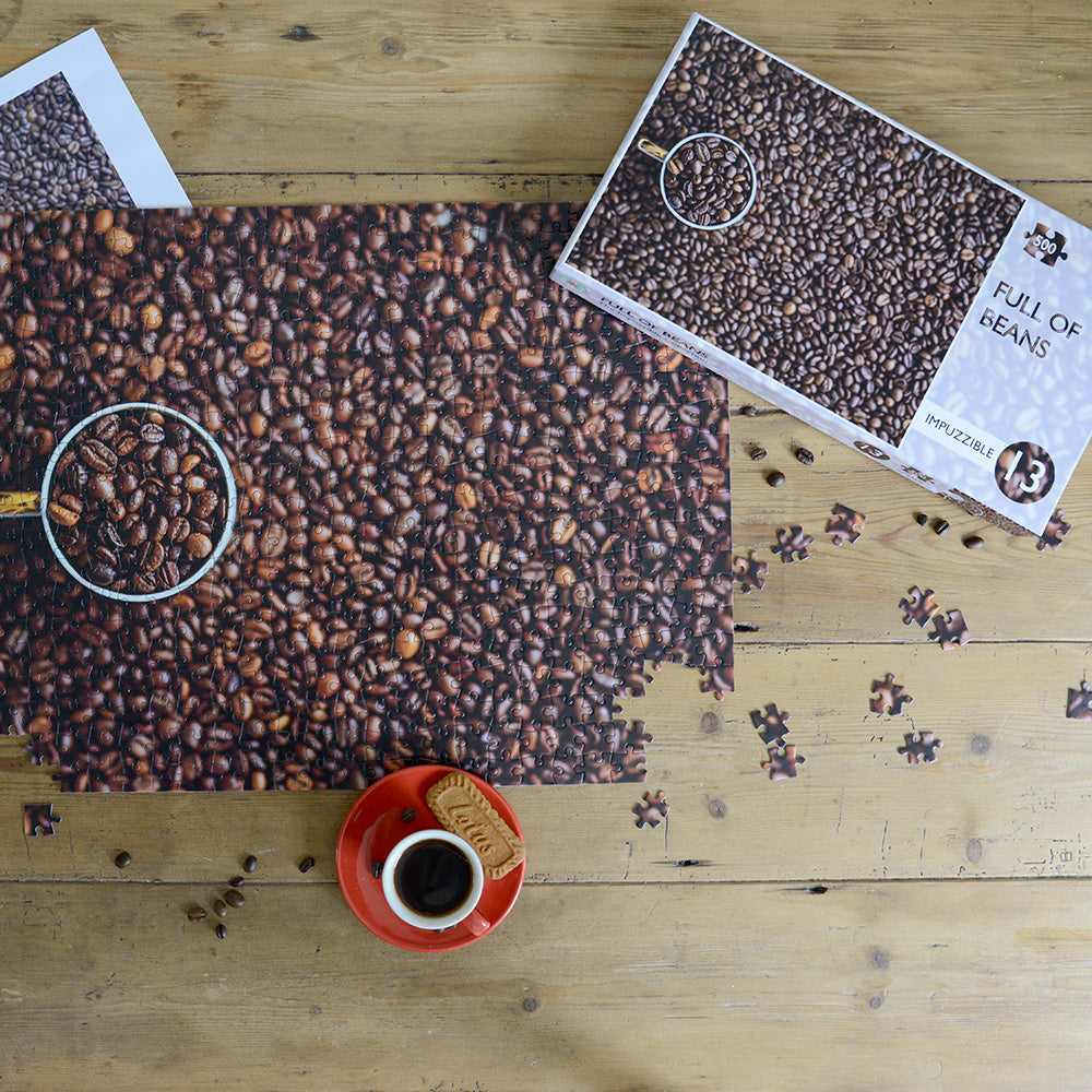 Full of Beans - Impuzzible No.13 -  1000 or 500 Piece Jigsaw Puzzle