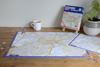 A to Z Map of  Ipswich 1000 Piece Jigsaw