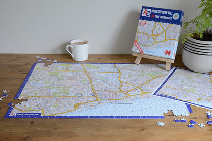 A to Z Map of  Kingston Upon Hull 1000 Piece Jigsaw