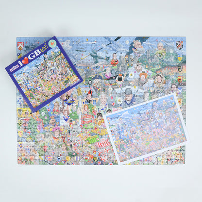 Mike Jupp I Love GB Too! 1000 Piece Jigsaw Puzzle