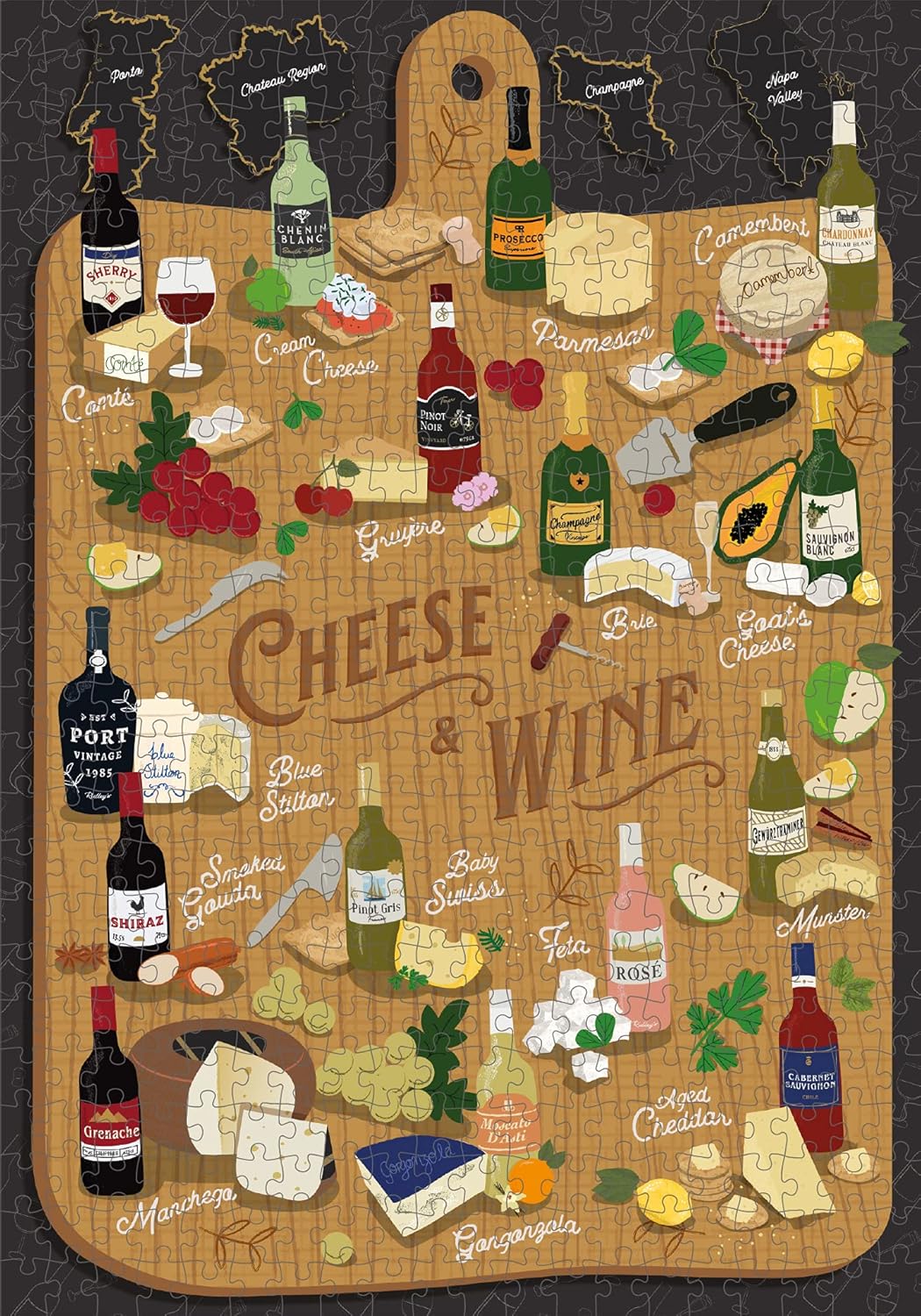 Cheese & Wine Jigsaw 500 Piece Jigsaw Puzzle