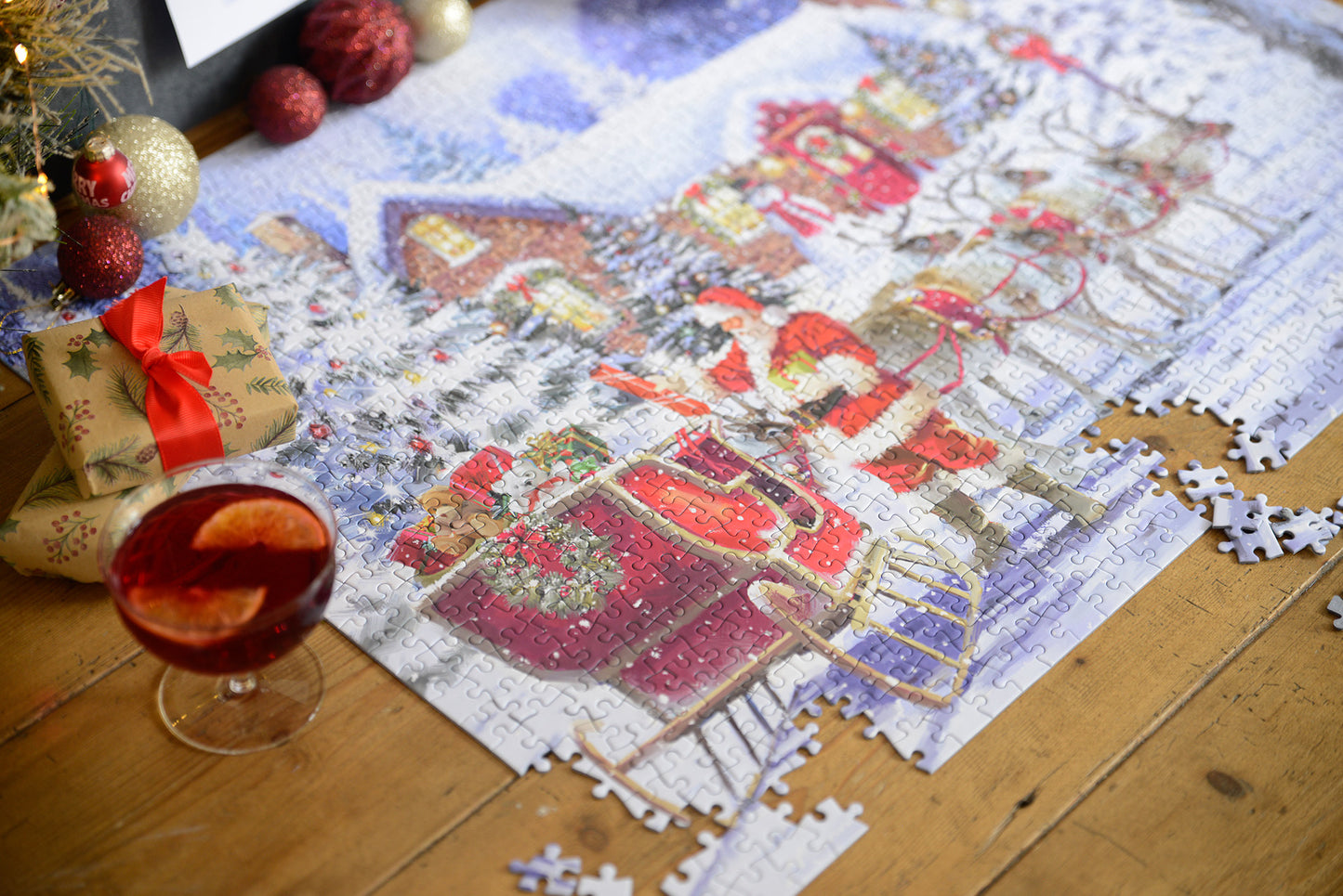 Santa's Visit 1000 Piece Jigsaw Puzzle