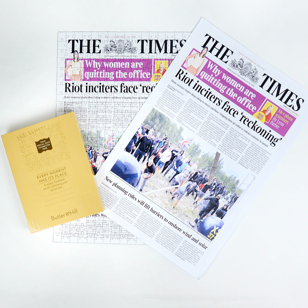 Personalised "The Times" Front Page Jigsaw Puzzle