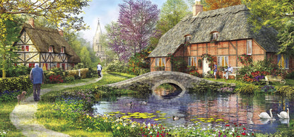 Cottage by the Brook 636 Piece Jigsaw Puzzle