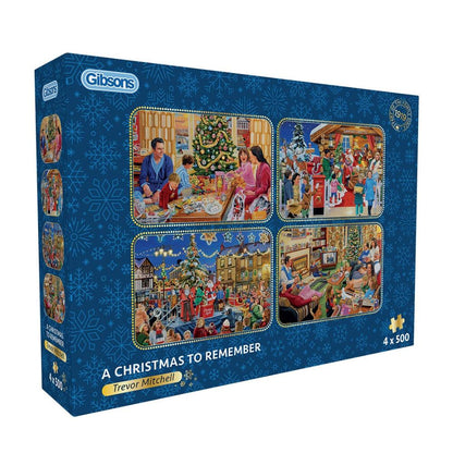 A christmas to remember 4 x 500 piece jigsaw puzzle