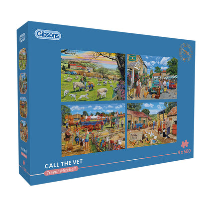 Call the Vet 4 x 500 Piece Jigsaw Puzzle