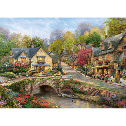 Thomas Kinkade: Summer in Cobblestone Village 1000 Piece Jigsaw Puzzle