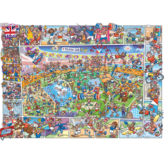 Team GB: Jokesaws Medals in the Making 1000 Piece Jigsaw Puzzle