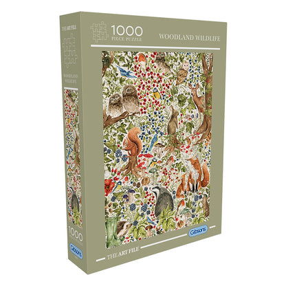 The Art File - Woodland Wildlife 1000 Piece Jigsaw Puzzle