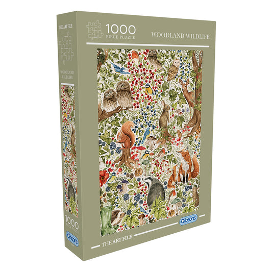 The Art File - Woodland Wildlife 1000 Piece Jigsaw Puzzle