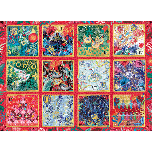 12 Days of Christmas 1000 Piece Jigsaw Puzzle