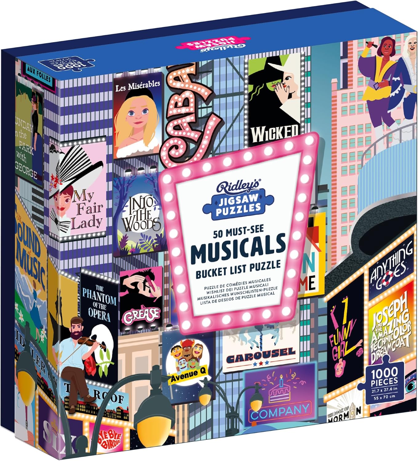 50 Must-See Musicals Bucket List 1000-Piece Puzzle