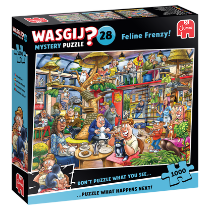 PRE-ORDER Wasgij Mystery 28 Feline Frenzy 1000 Piece Jigsaw Puzzle