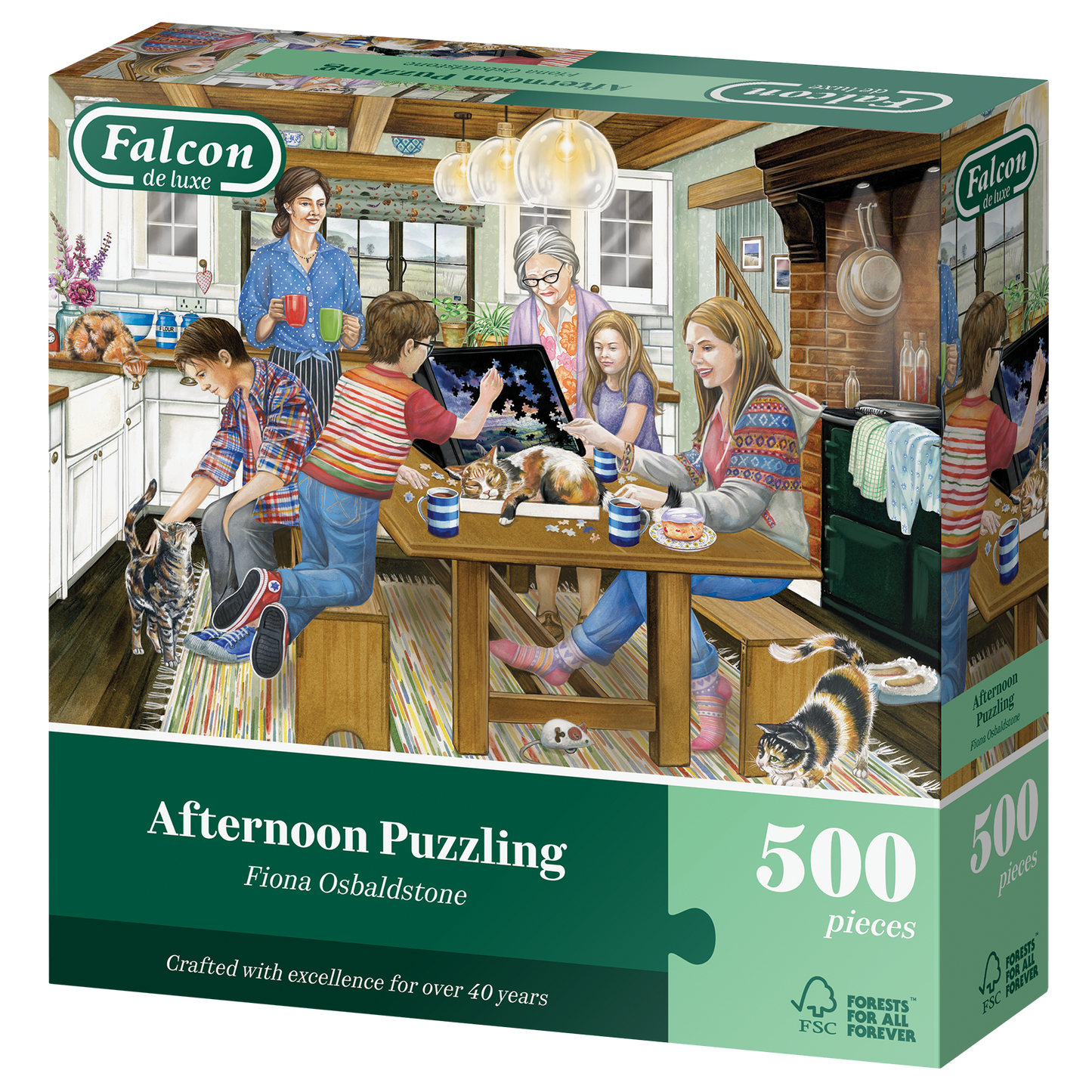 Afternoon Puzzling 500 Piece Jigsaw Puzzle